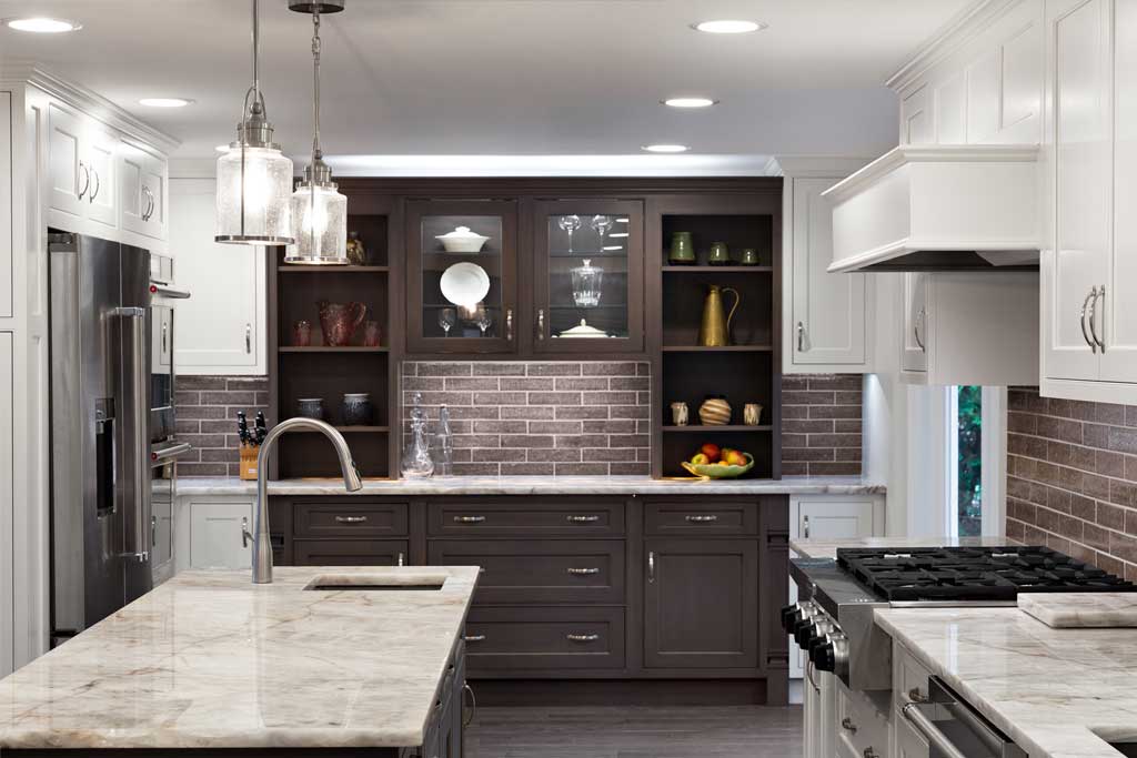 Luxe-transitional two-tone kitchen remodel in Pittsburgh, PA